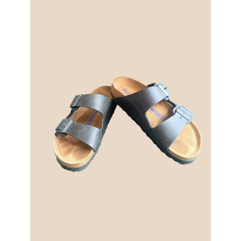 Birkenstock Arizona  Birko-Flor in Matte Black Sz.36/6 WORN ONCE